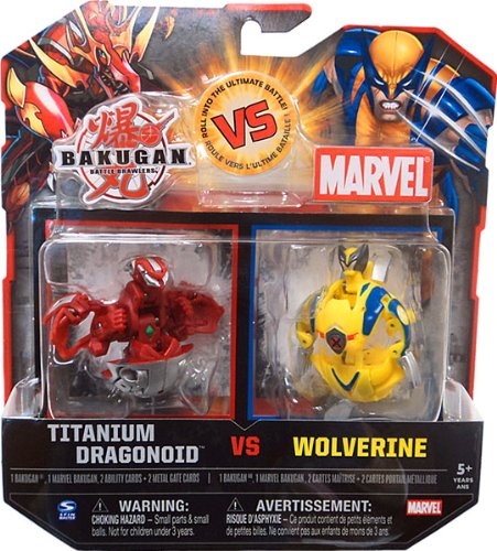 Bakugan vs Marvel Titanium Dragonoid vs Wolverine XForce
