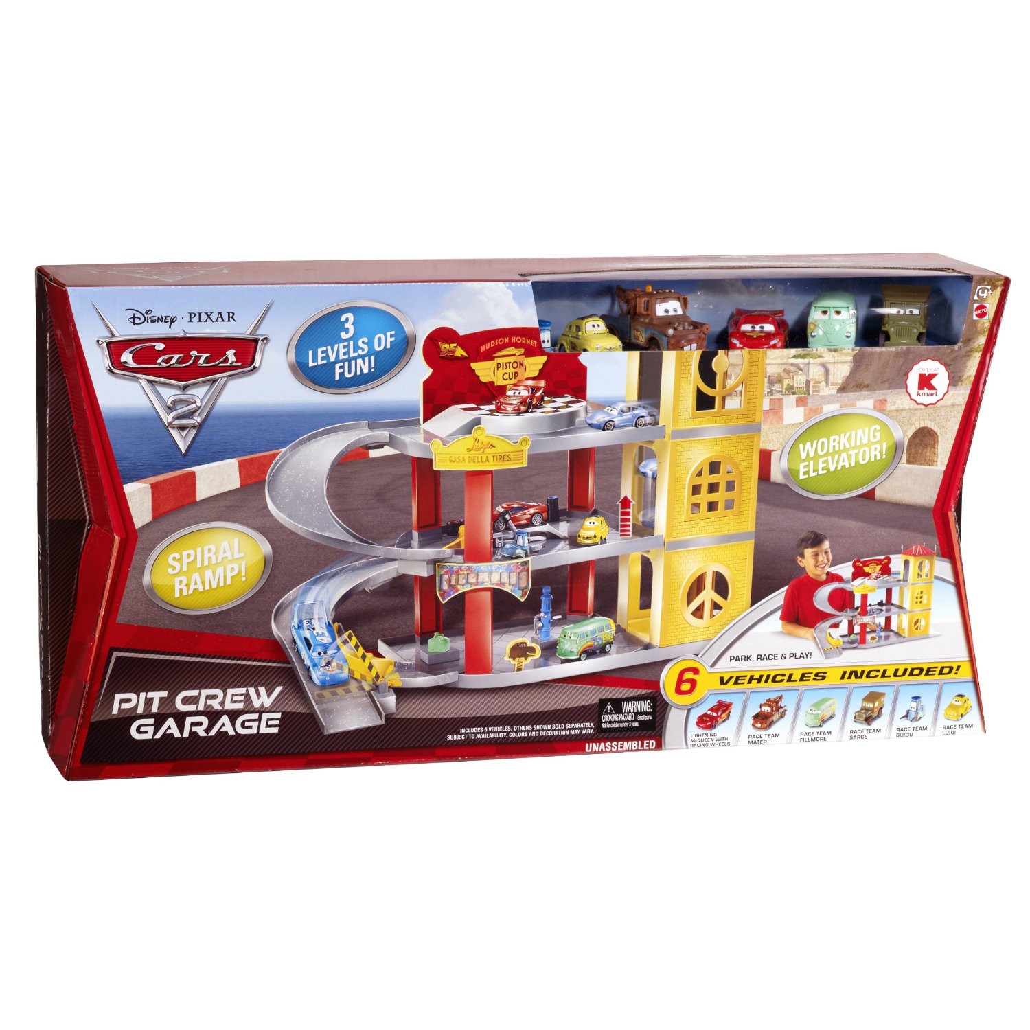 Тачки 2: Гараж (Cars 2 Playset Pit Crew Garage) купить заказать