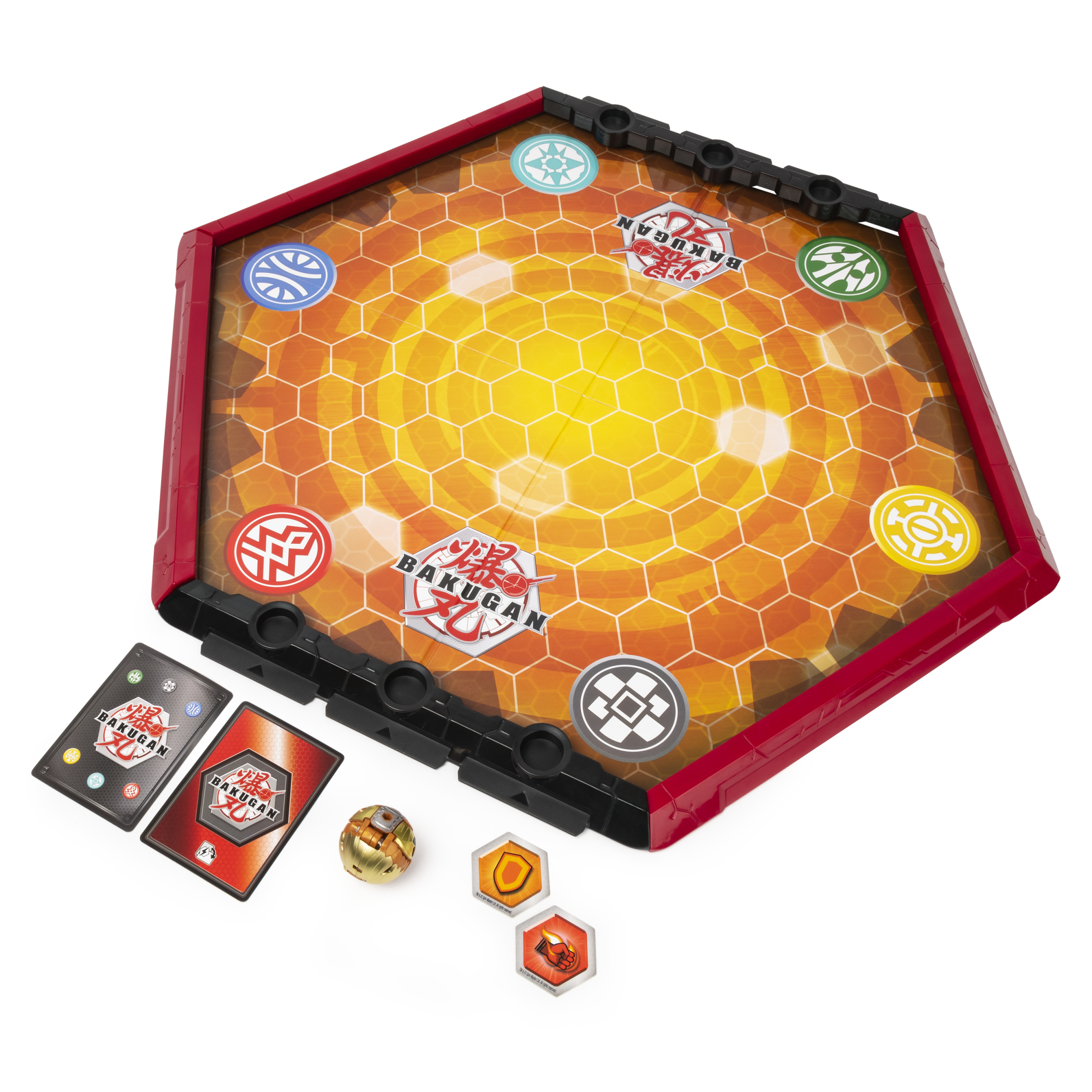 Бакуган Бронированный Альянс Игровая доска Золотой Гидороус [Bakugan Armored Alliance Battle Arena Game Board with Exclusive Gold Hydorous]