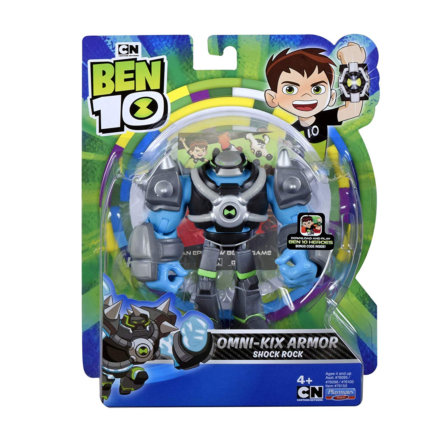 Фигурка Бен 10: Перезагрузка - Бронированный Шок Рок (Ben 10 Armored ...