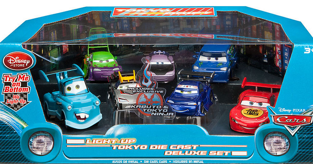 Тачки Стритрейсеры Токио набор (Cars LightUp Tokyo Die Cast Deluxe