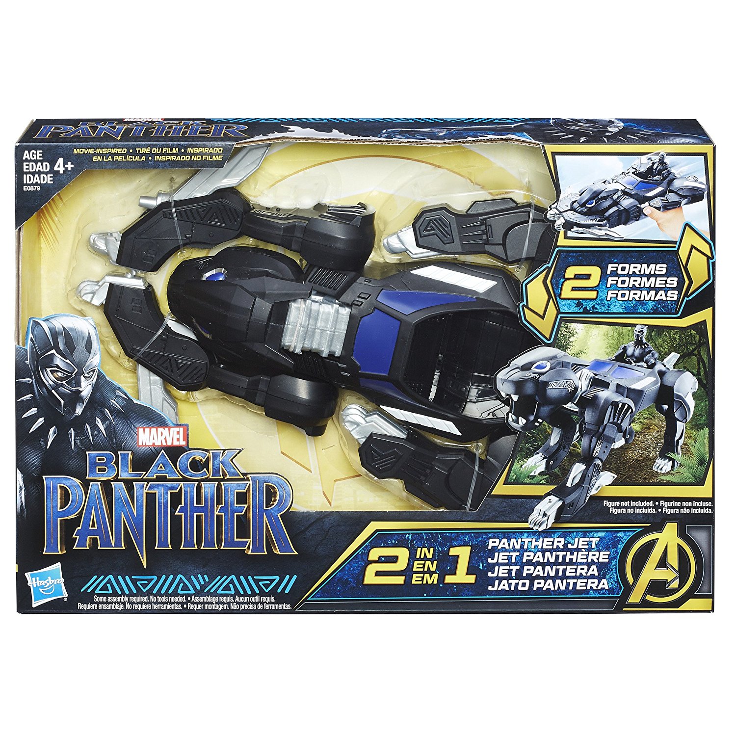 Игрушка Черная Пантера: Джет (Marvel Black Panther 2-in-1 Panther Jet ...