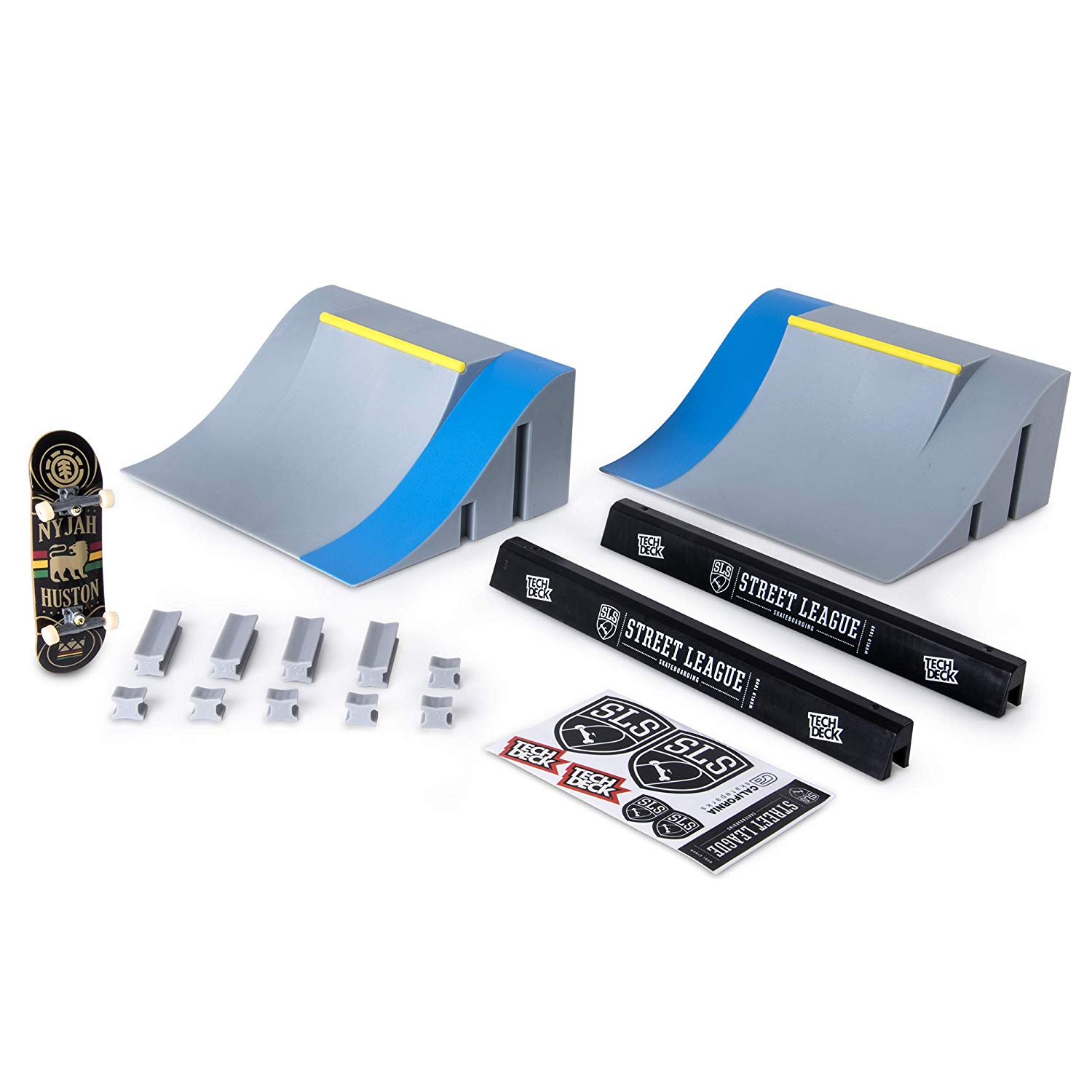 Fingerboard SLS Pro Series Skate Park – Quarter Pipes with Gap and Signature Pro Board