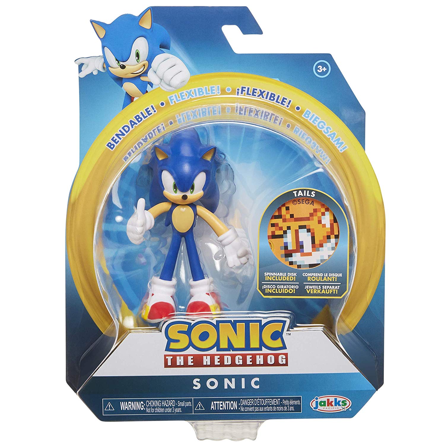 Фигурка Ёжик Соник (Sonic The Hedgehog Flexible Action Figure with ...