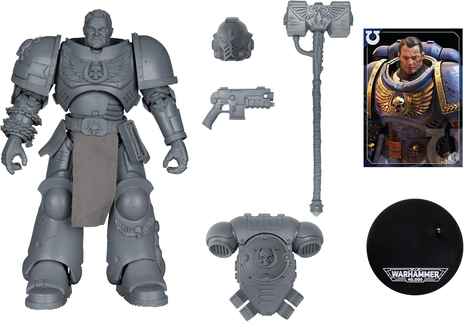 Фигурка Вархаммер 40000 - Ультрамарин (Warhammer 40,000 Ultramarines Primaris Assault Intercessor Action Figure)