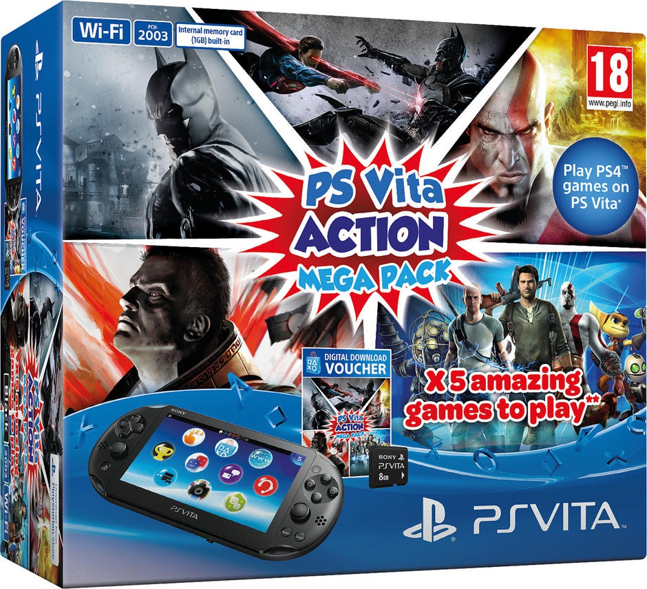 PS Vita Slim Action Mega Pack | купить приставку PlayStation Vita Slim ...