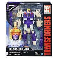 Робот Трансформер Возвращение Титанов Блицвинг и Хазард (Transformers Generations Titans Return Voyager Blitzwing and Decepticon Hazard) box