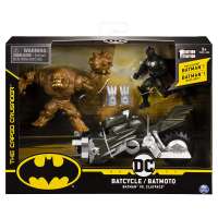 Набор из 2х фигурок Бэтмен, Глиноликий и Бэтцикл (BATMAN Batcycle Vehicle with Exclusive and CLAYFACE Action Figures)