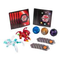 Бакуган Батл Пак Пайрус Холкор и Хаос Мантоноид [Bakugan Battle Pack 5-Pack Pyrus Howlkor and Haos Mantonoid Collectible Cards and Figures]