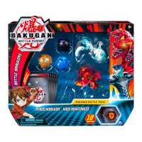 Бакуган Батл Пак Пайрус Холкор и Хаос Мантоноид [Bakugan Battle Pack 5-Pack Pyrus Howlkor and Haos Mantonoid Collectible Cards and Figures]