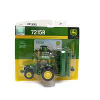 Трактор с зерновой сеялкой (Deere 7215R Tractor with Grain Drill)