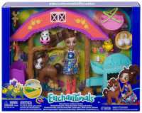 Игровой набор Enchantimals Barnyard Nursery Playset with Haydie Horse Doll, Trotter Horse, 3 Additional Animal Figures