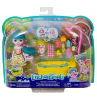 Игровой набор Enchantimals Bathtime Splash Water Playset with Petya Pig Doll, 2 Pig Animal Friend Figures