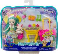 Кукла Enchantimals Bunny Blooms Playset with Fluffy Bunny Doll Mop Animal Friend Figure