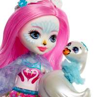 Кукла Enchantimals Saffi Swan Doll and Poise Figure