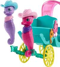 Кукла Enchantimals Seahorse Carriage Sandella Seahorse Doll and Playset