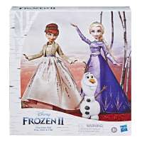 Набор из 2х кукол и фигурки (Frozen Disney Elsa, Anna, and Olaf Deluxe Fashion Doll Set with Premium Dresses)