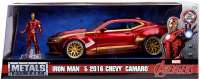 Железный Человек и Шевроле Камаро (Iron Man and 2016 Chevy Camaro Die-cast Car Collectible Metal Figurine)