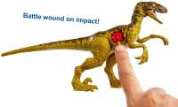Jurassic World Battle Damage Velociraptor Figure
