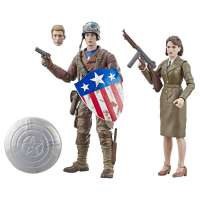 Фигурки Первый мститель - Капитан Америка и Пегги Картер (Marvel Legends Series The First Avenger Captain America & Peggy Carter Collectible Action Figure)