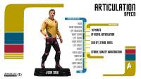 Фигурка Звёздный путь - Капитан Джеймс Т. Кирк (Star Trek Captain James T. Kirk Collectible Action Figure)
