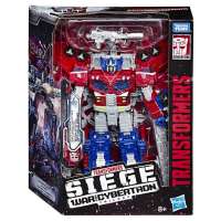 Игрушка Трансформеры Война за Кирбертрон Оптимус Прайм (Transformers: War for Cybertron - Siege Leader Galaxy Upgrade Optimus Prime Action Figure)
