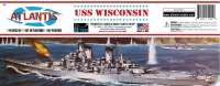 Модель Военного Корабля USS Wisconsin BB-64 Model Kit Big Battleship