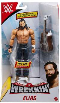 Фигурка WWE - Элиас (WWE Wrekkin Action Figure with Wreckable Accessory, Elias)