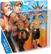 Фигурки WWE WrestleMania Скала & Джон Сина (WWE WrestleMania The Rock & John Cena Figures) BOX