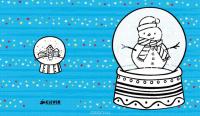 20 новогодних открыток-раскрасок с конвертами #4