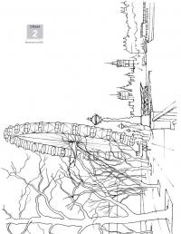 Нарисуй Лондон акварелью по схемам — Джефф Керси #8