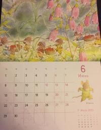 Календарь настенный на 2020 год "14 лесных мышей" (зимний день) — Кадзуо Ивамура #10