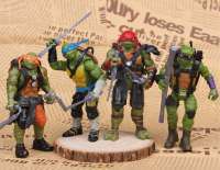 Черепашки-ниндзя: Набор из 4-х Черепашек (Teenage Mutant Ninja Turtles Movie Set Basic Figure 6") #4