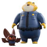 Зоотрополис: Офицер Клавхаузер и Летучая Мышь (Zootopia Character Pack Clawhauser And Bat Eyewitness)