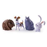 Тайная жизнь домашних животных: Макс, Дюк, Снежок, Хлоя (The Secret Life of Pets - Poseable Pet Figures 4-Pack)