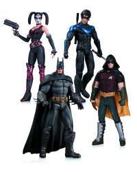 Бэтмен Аркхэм Сити: Харли Квин, Найтвинг, Бэтмен, Робин (DC Collectibles Batman: Arkham City: Harley Quinn, Batman, Nightwing, & Robin Action Figure 4-Pack)