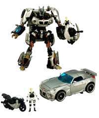 Transformers: Human Alliance Hunt for the Decepticons AUTOBOT JAZZ and Captain Lennox