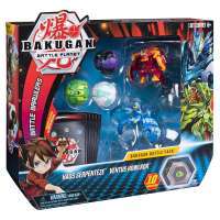 Набор Бакуганов Батл Пак Максотаур и Мантоноид [Bakugan Battle Planet Battle Pack Pyrus Maxotaur and Aquos Mantonoid] box