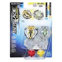 Волчки Бейблейд  Икскалиус Х2 белый и Егдрион серый (Beyblade Burst Evolution Dual Pack Xcalius X2 and Yegdrion Y2) box