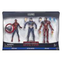 Игрушки  Captain America: Civil War 3-Pack Iron Man, Captain America, Spider-Man