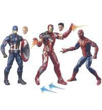 Игрушки  Captain America: Civil War 3-Pack Iron Man, Captain America, Spider-Man