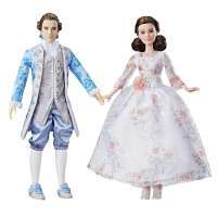 Куклы Красавица и чудовище: Белль и Принц Адам (Disney Beauty and the Beast Live Action Royal Celebration Princess Doll)