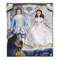 Куклы Красавица и чудовище: Белль и Принц Адам (Disney Beauty and the Beast Live Action Royal Celebration Princess Doll) box