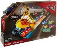 Игровой набор Тачки 3: Кубок Поршня Конец Гонки (Cars 3: Cars 3 Piston Cup Race-Off Playset) box