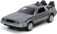 Назад в будущее - Машина времени (Back to The Future Part II Movie Delorean Brushed Metal Time Machine with Lights)