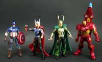 Marvels Original Avengers Concept Series 4-Pack Super Combat Captain America, Hammer Smash Thor, Iron Man Arctic Armor, Secret Strike Loki #1