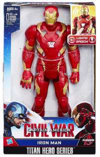 Игрушка Первый Мститель: Противостояние - Железный Человек (Marvel Titan Hero Series Iron Man Electronic Figure) box