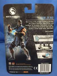 Фигурка Mortal Kombat X 3.75" Sub-Zero Figure box back