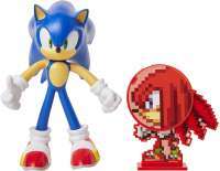 Фигурка Ёжик Соник (Sonic The Hedgehog Flexible Action Figure with Bendable Limbs and Spinable Friend Disk Accessory)