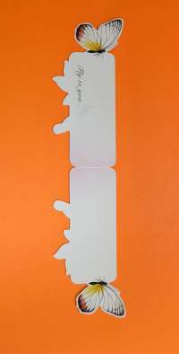 Закладка Бабочка Белая Bookmark Butterfly White #2